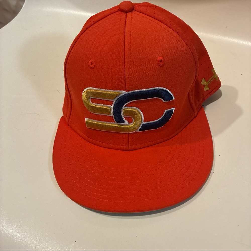 Under Armour Gray and Red Cap